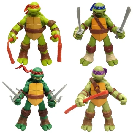 Teenage Mutant Ninja Turtles Classic Collection 4-Pack Action Figures, 4.7-Inch TMNT Toys