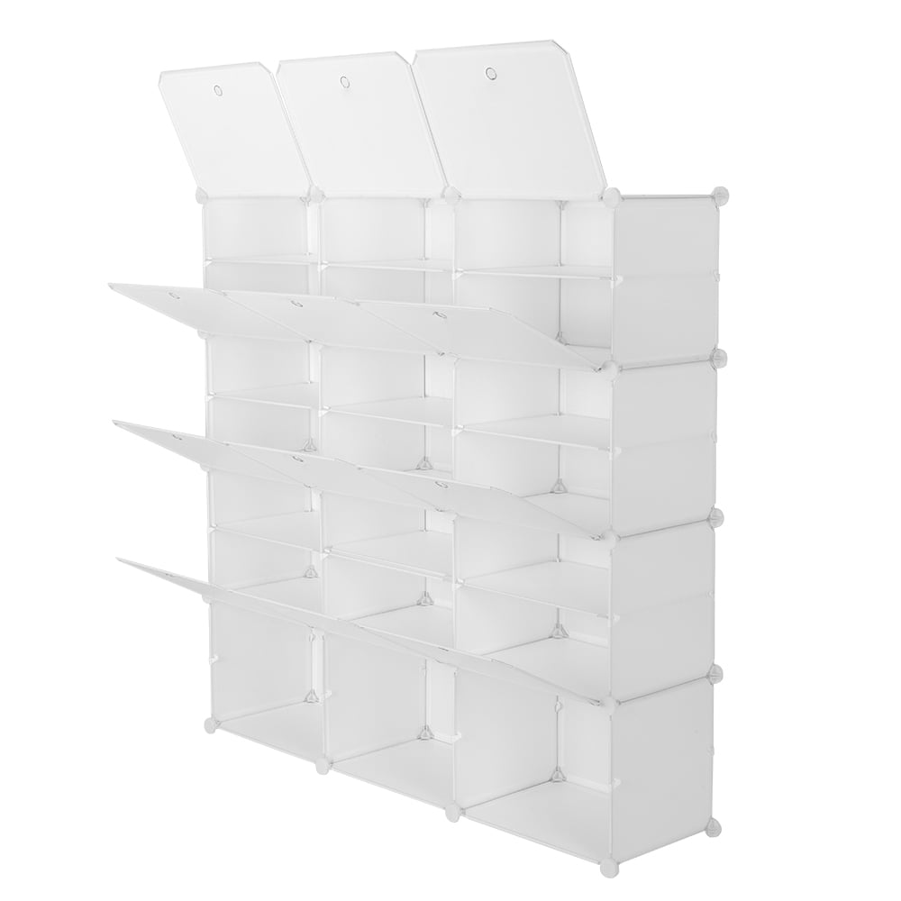 Veryke Portable Shoe Rack Organizer 21 Grids Tower Shelf Storage