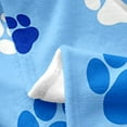 thumbnail image 5 of Cute Animals Paw Flannel Fleece Throw Blanket,Dog Paw Print Bed Blanket Kawaii Decor Fuzzy Blanket for Bed Sofa Couch,Bedroom Decor Blue Plush Blanket 40"x50", 5 of 6