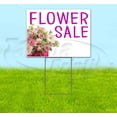 thumbnail image 1 of Flower Sale (18" x 24") Yard Sign, Includes Metal Step Stake, 1 of 6