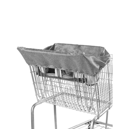 TC Shopping Cart Cover Grey Swirl Dot