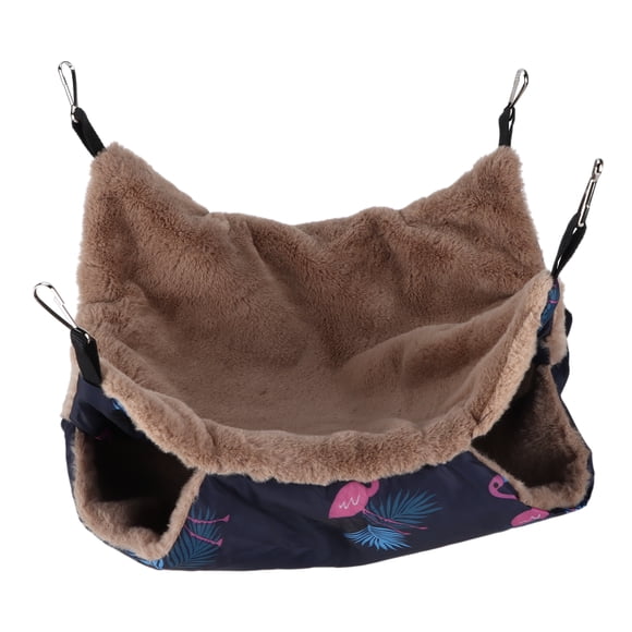 Double Layer Hammockfor Small Pet,Pet DoubleLayer Warm Hammock Hanging Double Layer Hammockfor Pets Double Layer Hammockfor Squirrel Solid Performance