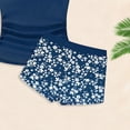 thumbnail image 4 of YEPGAR Girls Tankini Swimsuit 2 Piece Printed Bathing Suit Girls' Swimwear for 7-16 Years (Navy, 13-14 Years), 4 of 5