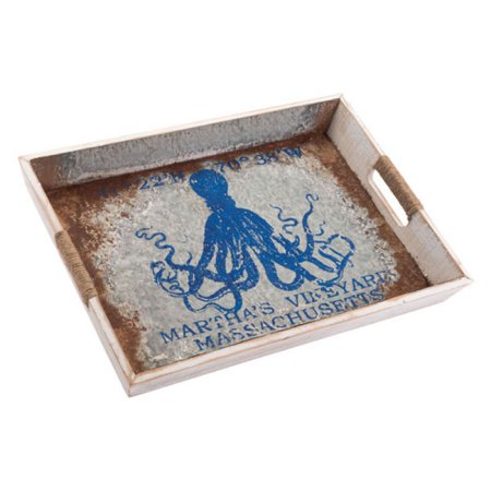 Large Decorative Tray Decor Kitchen Decorative Tray For Table - Blue