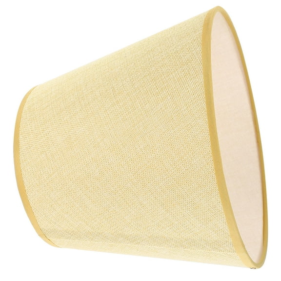 LEORX Fabric Lamp Shade Cover in Light Yellow for Bedroom Living Room Table and Floor Lamps