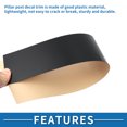 thumbnail image 5 of Unique Bargains Door Pillar Window Trim Anti Scratch Sticker Pillar Posts Door Outer Exterior Cover for Ford Flex 2009-2015 Black, 5 of 7