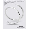 thumbnail image 4 of Body Candy Double Hoop Nose Ring 14k Gold Filled and 925 Silver for Women and Men Spiral Nose Jewelry for Single Piercing Handmade in USA, 4 of 8