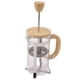 thumbnail image 1 of Cafetera clásica francesa aislada con filtro de prensa de 350 ml, de vidrio de borosilicato espesado y resistente al calor, con mango de madera, 1 of 15