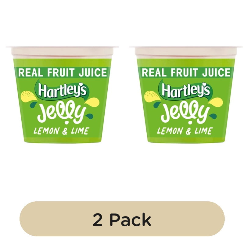 Hartley's Lemon & Lime Jelly Pot 125g, British Import (Pack of 2)