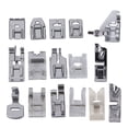 thumbnail image 4 of Sewing Machine Presser Foot, Stainless Steel 16Pcs Durable Sewing Presser Foot Kit  For Zippers For Leather For Embroidery, 4 of 8