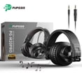 thumbnail image 4 of Pupgsis Wired Headphones, 40kHz High-Resolution DJ Stereo Headphones with 1/4" & 3.5mm Audio Jacks, Ideal for Recording, Mixing and Podcast Production, 4 of 10
