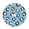 thumbnail image 5 of XMXY Halloween Christmas Tree Skirt, Camouflage Blue Leopard Skin Holiday Party Indoor Decorations Ornaments, 36" Inch, 5 of 9