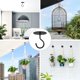thumbnail image 4 of Ganchos de techo para colgar plantas, ganchos de metal para plantas con montaje en pared para colgar plantas, comederos de pájaros, carrillones, linternas, macetas - Ganchos de decoración, 4 of 4