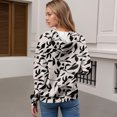 thumbnail image 5 of Hoodies For Women Oversized Winter Cute Sweatshirts Pullover Trendy Fall Clothes, Retro Print Lightweight Design without Pockets for Fall Winter Fashion and Comfort,Khaki,M, 5 of 8