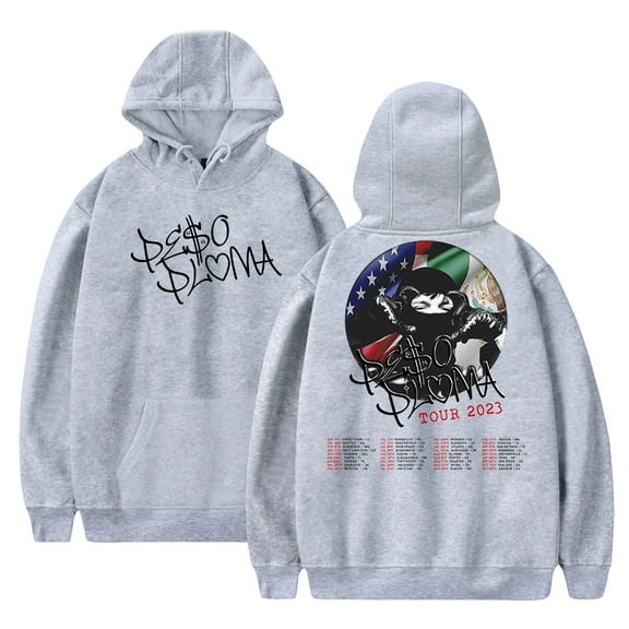 Peso Pluma Flag Tour Hoodie 2023 World Tour Merch Hip Hop Clothes