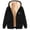 Black1, variant on Womens Lined Full Zip Hoodie Jackets Thermal Warm Sherpa Zipper up Sweatshirts Coats Casual Trendy Cute Dog Paw Print Comfortable Soft Thickened Hooded Outwear Black1 XXL
