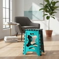 thumbnail image 2 of Banco Plegable Grande Portatil Plastico Soporta 120kg 1pz Acabado De La Estructura Mate Color Aqua, 2 of 7