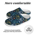 thumbnail image 6 of Lsque Bicycle Colorful Pattern Womens Comfort Cotton on Scuff With Memory Foam and Anti-skid Sole Slipper-37/38, 6 of 7
