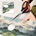 thumbnail image 6 of Yayeee Faucet Mat for Kitchen Sink 30" Diatomite Long Splash Guard Pad, Watercolor Mountatin, 2 Pack, 6 of 7