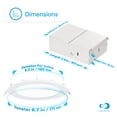 thumbnail image 2 of INFIBRITE 6 Inch 5000K Daylight 12W 1050LM LED Ceiling Light Kit, Dimmable, Wet Rated (24 Pack), 2 of 12