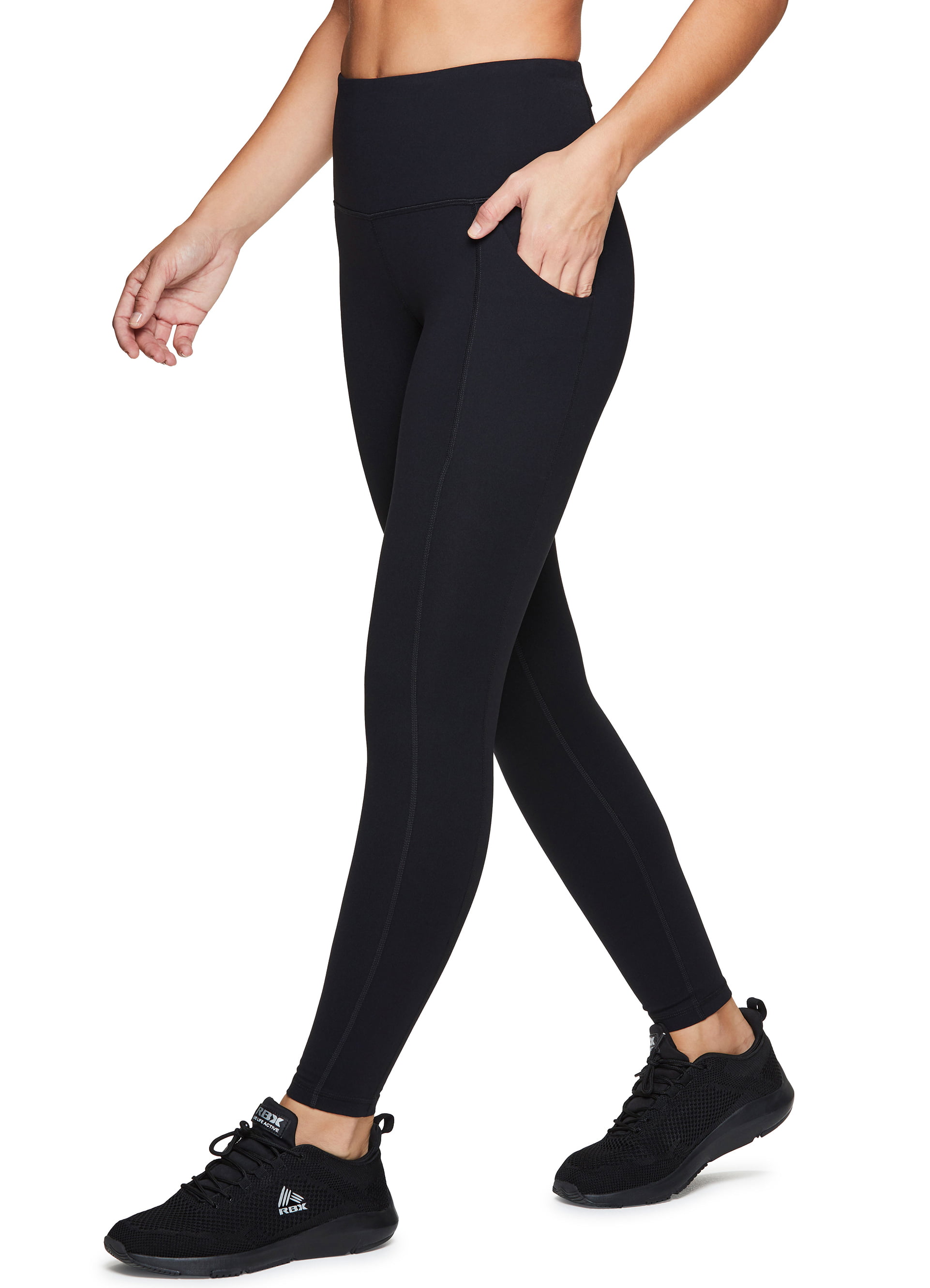 RBX Active Womens Power Hold High Waist Athletic Leggings with Pockets