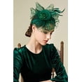 thumbnail image 5 of Visland Fascinators Hat Flower Mesh Ribbons Feathers on a Headband and a Clip Tea Party Headwear for Girls and Women, 5 of 6