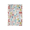 thumbnail image 1 of Letters Hanging Pocket Organizer, Colorful Alphabet Uppercase and Lowercase Characters, Printed Polyester Storage Bag with Pockets, 14" x 20", Multicolor, 1 of 2