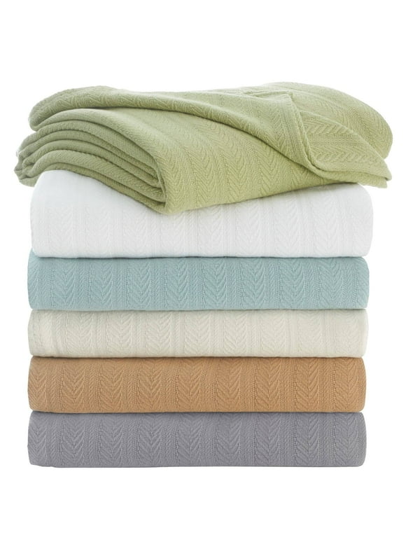 Cotton Blankets in Bed Blankets