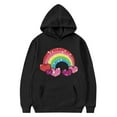thumbnail image 5 of WQNVRNR Kids Valentine's Day Hoodie- Casual Long Sleeve Fleece-Lined Heart Sweatshirt with Pocket Black Size 8, 5 of 6