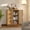 Natural, variant on VEIKOUS Wooden Bathroom Storage Cabinet with 4 Drawer and Cupboard Shelves, White