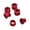 Red-4.9MM, variant on 5pcs Bicycles Chainring Bolts,Aluminum Alloy Single Speed Chainring Bolts Mountain Bike Chainwheel Bolts Accessories