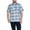 Britt Blue, variant on Men's Big and Tall Plaid Shirts ,Big size up to 6XL and Tall size up to 5XT