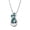 silver-blue, variant on Silver Rhinestone Double Infinity Cremation Jewelry Ashes Container Memorial Necklace Cermation Urn Necklace Keepsake Ashes with Funnel Kit