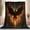 Gray Orange 4, variant on Flannel Blankets Fantasy Style Flaming Phoenix Throw Blanket Lightweight Cozy Plush, for Couch Sofa, Gifts for Kids Women and Men, Gray Orange