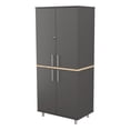 thumbnail image 6 of Inval Kratos 5-Shelf Heavy-Duty Garage Cabinet Wood Composite, Dark Gray, 6 of 9