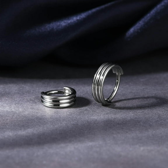 QQTDFG 1 Pc 16G G23 Titanium Steel Septum Nose Rings CZ Opal Ear Tragus Helix Piercing-A-8mm