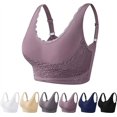 thumbnail image 2 of Bra, Comfy Corset Bra Front Cross Bras Side Buckle Lace Bra, 2 of 8