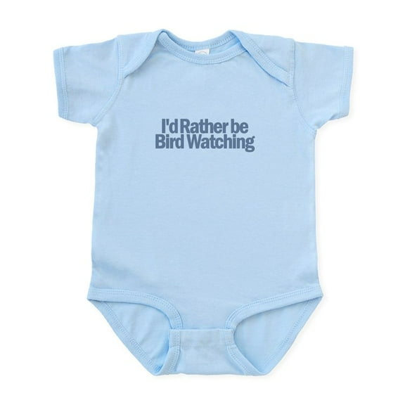 CafePress - I'd Rather Be Bird Watching Infant Bodysuit - Baby Light Bodysuit, Size Newborn - 24 Months
