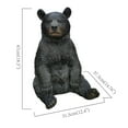 thumbnail image 4 of Hi-Line Gift Ltd. Onyx Guardian: Majestic Black Polyresin Sitting Bear Figurine, 4 of 5