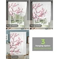 thumbnail image 3 of Tie Up Curtains Spring Pink Flower Cherry Blossom White Kitchen Short Window Curtain Modern Home Decor Small Window Roman, 3 of 5