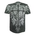 thumbnail image 2 of Camiseta de la cruz de la cruz gigante de los hombres konflicos - verde oscuro - 2x-grande Konflic Camiseta de manga corta, 2 of 2
