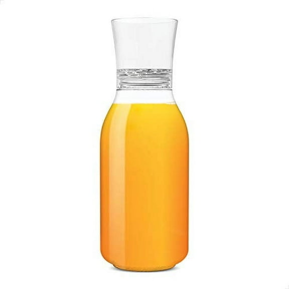 TOSSWARE POP 32oz Carafe, SET OF 2, Recyclable, Unbreakable & Crystal Clear Plastic Drink Pitcher