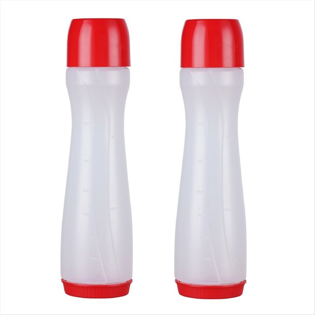 Distribuidor de Panqueques Botella Mezcladora de Masa Oscilante Manual Pastel Panqueque Botella Dispensadora de Panqueques Rojo