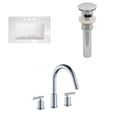 thumbnail image 1 of American Imaginations 21.5-in. W 18.5-in. D Ceramic Top In White Color For 3H4-in. Faucet AI-16670, 1 of 1
