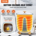 thumbnail image 3 of 25L Large Electric Towel Warmer Bucket, 2 Heating Modes & Auto Shut-Off Timer (20/40/60/90 Mins), Bottom Heating, LED Display for Bathroom, Spa, Bathrobes, Blankets, 3 of 7
