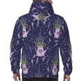 thumbnail image 7 of Salouo Lavender Flowers Pattern Men's Fall Hoodie Sweatshirt,Sport Hoodie with Pockets for Men Pullover Casual Hooded Sweatshirt-Small, 7 of 7