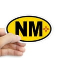 thumbnail image 1 of CafePress - New Mexico Flag Oval Sticker - Sticker (Oval), 1 of 1