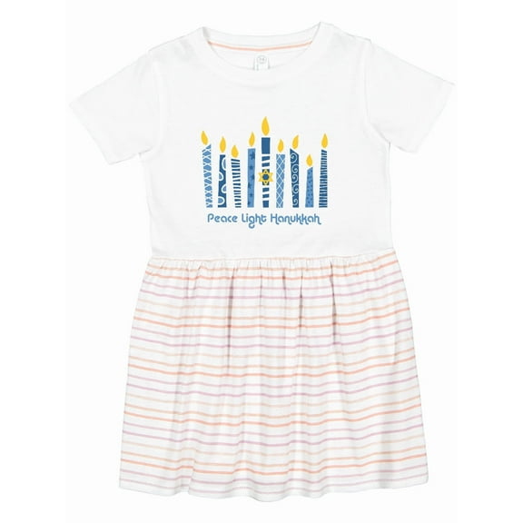 Inktastic Peace Light Hanukkah Girls Toddler Dress