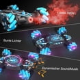 thumbnail image 3 of Coche teledirigido controlado manualmente con gestos, coche acrobático RC con spray, luces y música, vehículo todoterreno 4WD de 2,4 GHz, vehículo crawler con rotación de 360° en ambos lados, 3 of 11