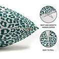 thumbnail image 4 of Teal Leopard Print Lumbar Pillow Covers 12x20 Inch Set of 2 Cheetah Animal Spots Rectangle Throw Pillows For Couch Farmhouse Square Pillow Cases Home Decor For Living Room Sofa Bed Porch Outdoor, 4 of 6
